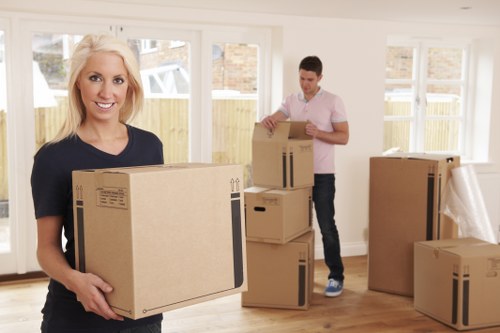 Removal team helping with a home move in Tooting