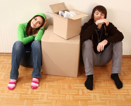 Local office relocation team moving commercial items in South West London
