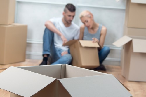 Careful loading for a home move in South West London