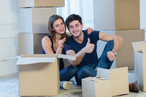 Tooting movers completing the final unloading stage of a move