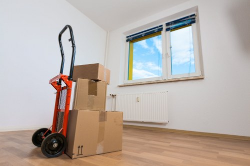 Staff training in safe lifting and handling during a house move