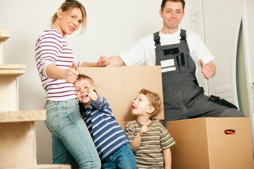 Local moving team organizing a property move in Tooting